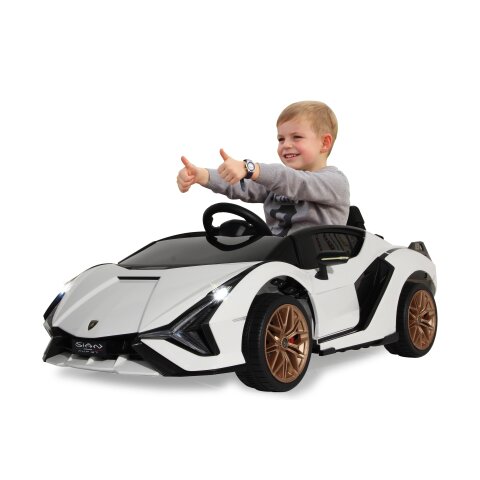 Ride-on Lamborghini Sián FKP 37 bianco 12V