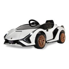 Ride-on Lamborghini Si&aacute;n FKP 37 bianco 12V