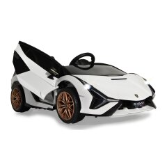 Ride-on Lamborghini Si&aacute;n FKP 37 bianco 12V