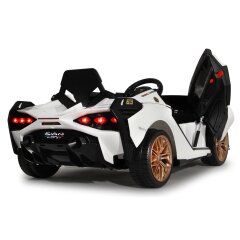 Ride-on Lamborghini Si&aacute;n FKP 37 bianco 12V