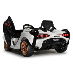 Ride-on Lamborghini Si&aacute;n FKP 37 bianco 12V