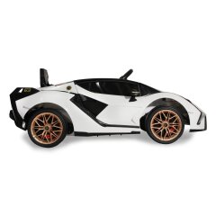 Ride-on Lamborghini Si&aacute;n FKP 37 blanc 12V