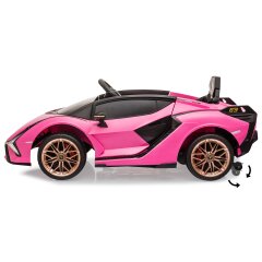 Ride-on Lamborghini Si&aacute;n FKP 37 fucsia 12V