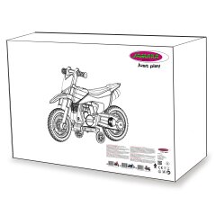 Ride-on Motocicletta Power Bike blu 6V