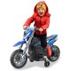 Ride-on Motorcycle Power Bike blue 6V