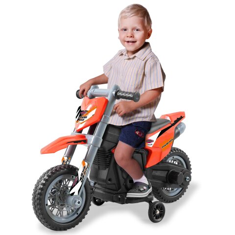 Ride-on Motocicletta Power Bike arancione 6V