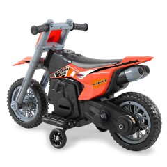 Ride-on Motocicletta Power Bike arancione 6V