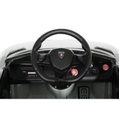 Ride-on Lamborghini Aventador SVJ bianco 12V 2,4GHz