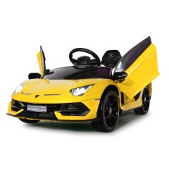 Ride-on Lamborghini Aventador SVJ amarillo 12V 2,4GHz