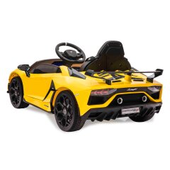 Ride-on Lamborghini Aventador SVJ amarillo 12V 2,4GHz