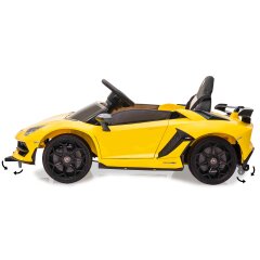 Ride-on Lamborghini Aventador SVJ amarillo 12V 2,4GHz