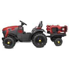 Ride-on Trattore Super Load con rimorchio rosso 12V