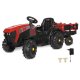 Ride-on Tracteur Super Load ac Remorque rouge 12V