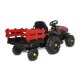 Ride-on Tracteur Super Load ac Remorque rouge 12V