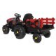 Ride-on Trattore Super Load con rimorchio rosso 12V