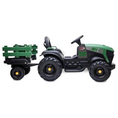 Ride-on Trattore Super Load con rimorchio verde 12V