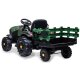 Ride-on Tractor Super Load con remolque verde 12V