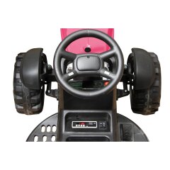 Ride-on Tractor Super Load con remolque fucsia 12V