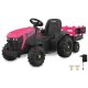 Ride-on Tracteur Super Load ac Remorque pink 12V