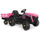 Ride-on Tracteur Super Load ac Remorque pink 12V