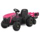 Ride-on Tractor Super Load con remolque fucsia 12V