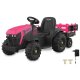 Ride-on Traktor Super Load mit Anhänger pink 12V