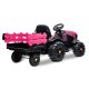 Ride-on Traktor Super Load mit Anhänger pink 12V