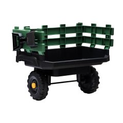 Remorque Ride-on Tracteur Super Load vert