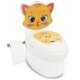 Mi pequeño WC para bebes vers. Gato con sonido de descarga y soporte de papel higiénico