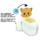 Mi pequeño WC para bebes vers. Gato con sonido de descarga y soporte de papel higiénico