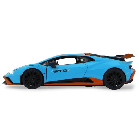 Lamborghini Huracán STO 1:14 azul 2,4GHz Puerta manual