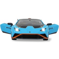 Lamborghini Hurac&aacute;n STO 1:14 azul 2,4GHz Puerta manual