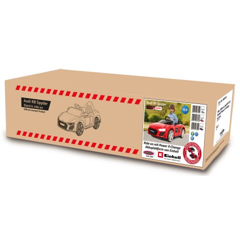 Ride-on Audi R8 red 18V Einhell Version