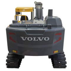 Excavadora Volvo EC160E Metal 1:16 con el cubo y martillo neumático 2,4GHz