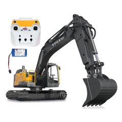 Excavateur Volvo EC160E Metal 1:16 avec prise de coquille...