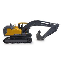 Excavateur Volvo EC160E Metal 1:16 avec prise de coquille et un marteau de d&eacute;molition 2,4GHz