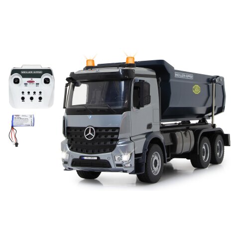 Camión volquete Mercedes Benz Arocs 1:20 Metal Meiller 2,4GHz