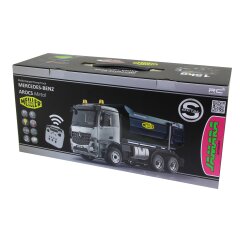 Autocarro ribaltabile Mercedes Benz Arocs 1:20 Metal Meiller 2,4GHz