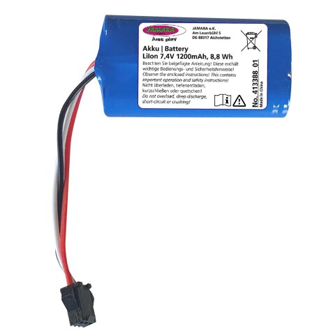 Batería Professional Volvo EC160E Metal Li-Ion 7,4V 1200mAh 8,88Wh