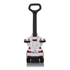 Cavalcabile BMW M5 bianco 2in1 con barra di spinta