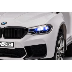 Cavalcabile BMW M5 bianco 2in1 con barra di spinta