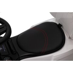 Cavalcabile BMW M5 bianco 2in1 con barra di spinta
