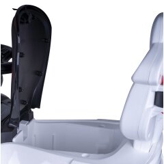 Cavalcabile BMW M5 bianco 2in1 con barra di spinta