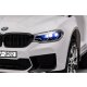 Cavalcabile BMW M5 bianco 2in1 con barra di spinta