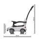 Cavalcabile BMW M5 bianco 2in1 con barra di spinta