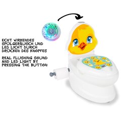 Meine kleine Toilette K&uuml;ken mit Sp&uuml;lsound und Toilettenpapierhalter