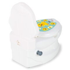 Mes petites toilettes Chick avec un bruit de bobine et porte-papier de toilette