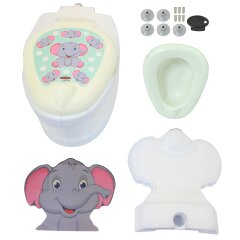 Meine kleine Toilette Elefant mit Spülsound und Toilettenpapierhalter