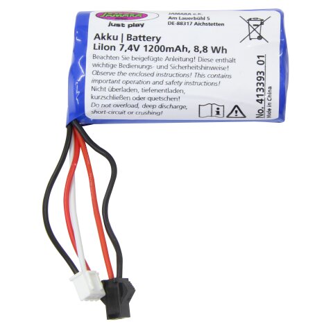 Batterie benne Mercedes-Benz Arocs Metal 1:20 2,4GHz Li-Ion 7,4V 1200mAh 8,88Wh