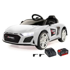 Ride-on Audi R8 Spyder 18V blanco Einhell Power X-Change incl. Starter Set